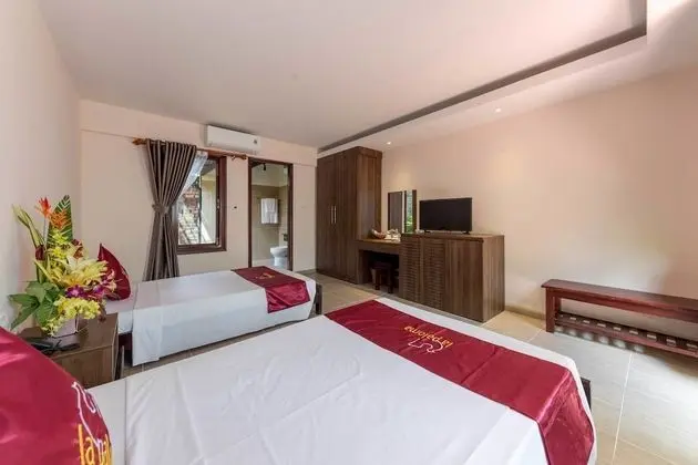 Bungalov, Balkon, Bahçe Manzaralı