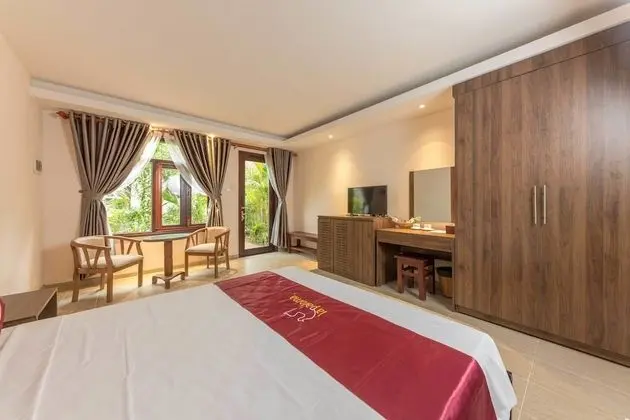 Bungalov, Balkon, Havuz Manzaralı