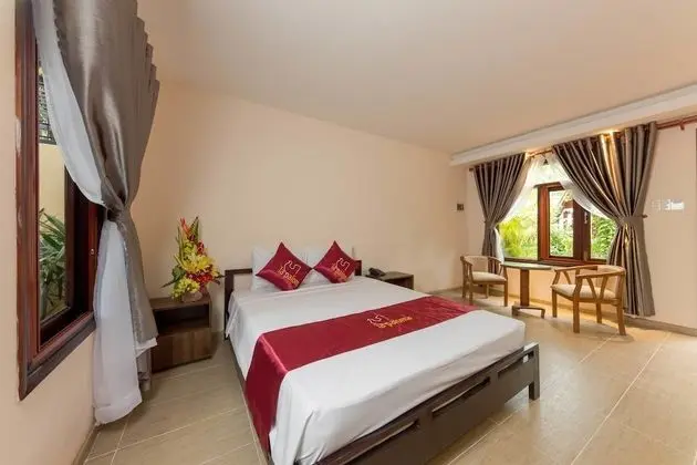 Bungalov, Balkon, Havuz Manzaralı