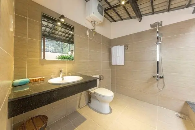 Bungalov, Balkon, Havuz Manzaralı