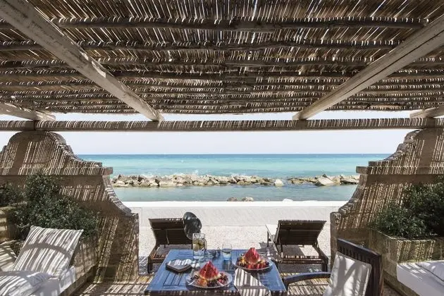 Deluxe Tek Büyük veya İki Ayrı Yataklı Oda, Teras, Deniz Manzaralı