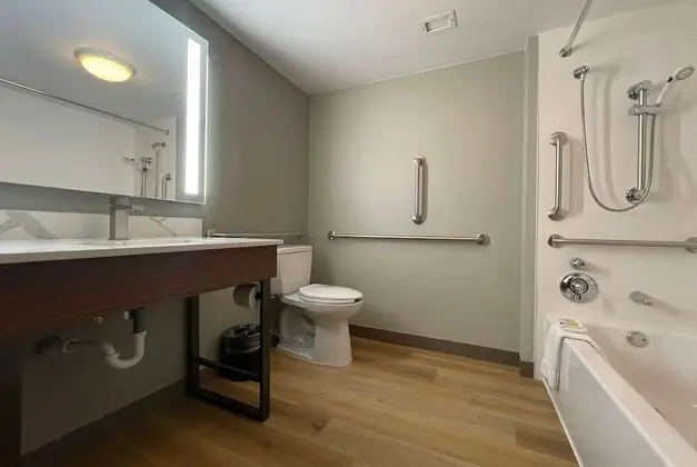 Oda, 1 En Büyük (King) Boy Yatak, Engellilere Uygun, Sigara İçilmez (Bathtub with Grab Bars)