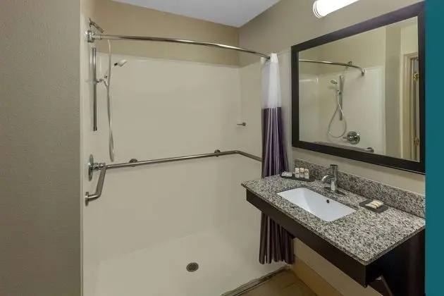 Oda, 2 Büyük (Queen) Boy Yatak, Engellilere Uygun, Sigara İçilmez (Mobility/Hearing, Roll-In Shower)