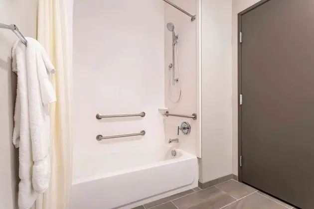 Oda, 2 Büyük (Queen) Boy Yatak, Engellilere Uygun, Sigara İçilmez (Mobility, Bathtub w/ Grab Bars)