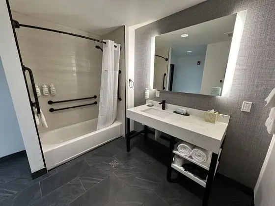 Süit, 1 En Büyük (King) Boy Yatak, Engellilere Uygun (Mobility/Hearing, Bathtub w/Grab Bars)