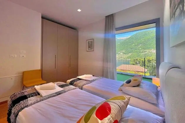 Family Apart Daire, Birden Çok Yatak, 2 Banyolu, Dağ Yamacı (Laglio Bellavista)