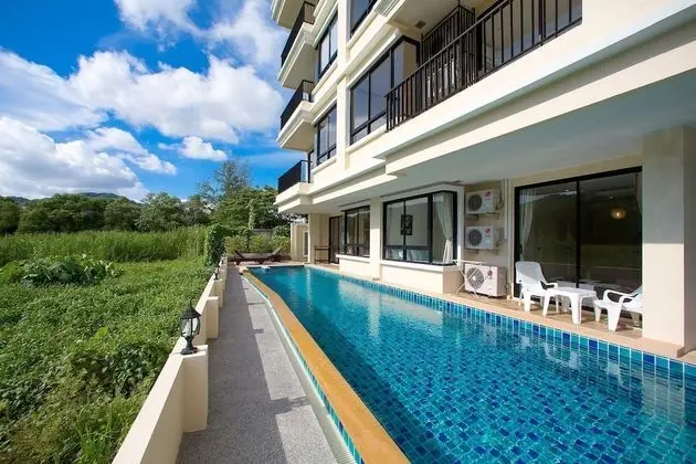 Deluxe Apart Daire, 2 Yatak Odası, Havuz Manzaralı, Havuz Kenarı