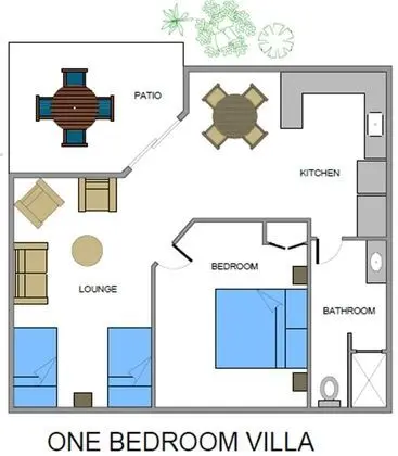 Villa, 1 Yatak Odası
