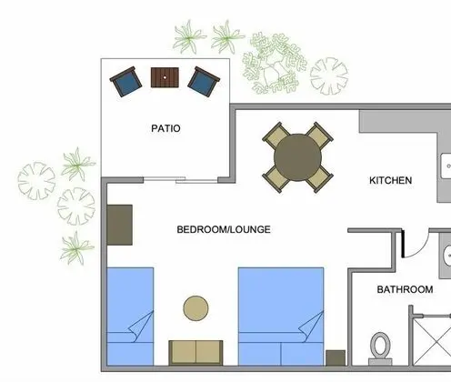 Stüdyo, Bahçe Manzaralı
