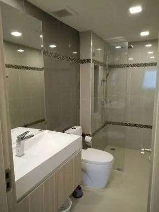 one bedroom with balcony pool view