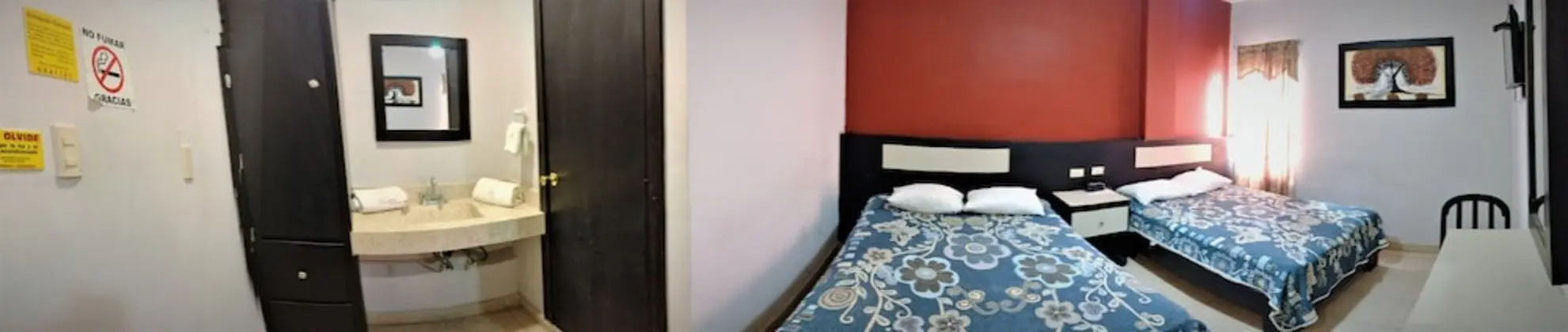 Tek Büyük Yataklı Oda, 2 Çift Kişilik Yatak