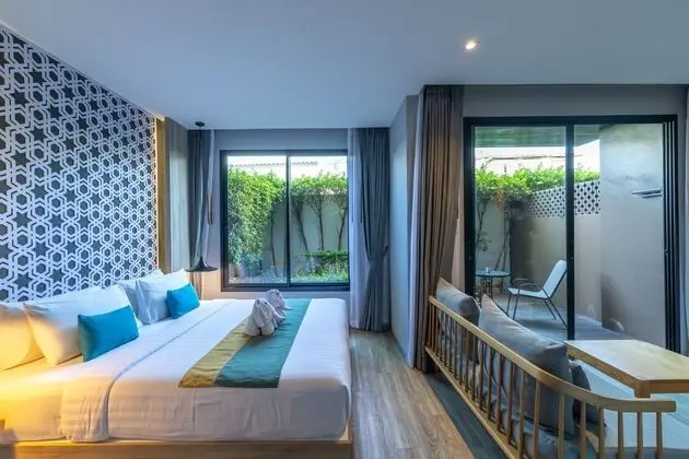 Deluxe Tek Büyük Yataklı Oda, Bahçe Manzaralı