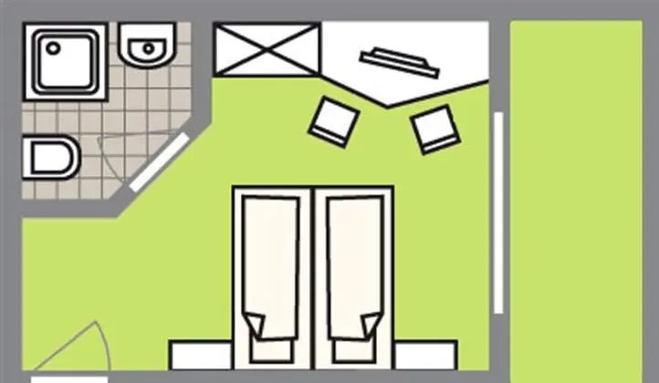 Tek Büyük Yataklı Oda (Hoher Bogen)