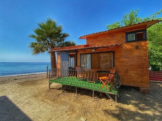 Deluxe Bungalov, Şömine, Denize Sıfır