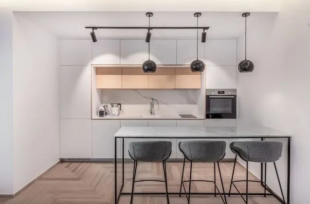 Studio park view with kitchen in Residential Building