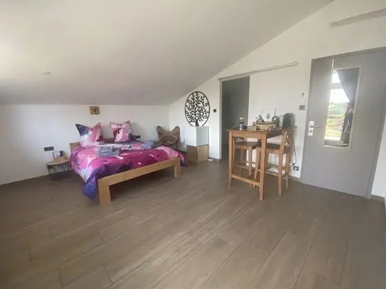 Comfort Tek Büyük Yataklı Oda, Banyolu/Duşlu, Bahçe Manzaralı (Chambre Granny)