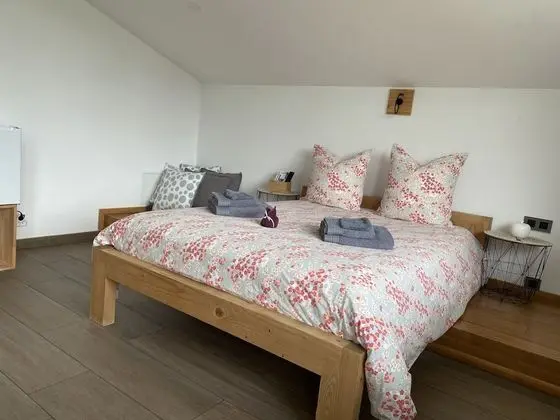 Comfort Tek Büyük Yataklı Oda, Banyolu/Duşlu, Bahçe Manzaralı (Chambre Pink Lady)