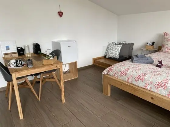 Comfort Tek Büyük Yataklı Oda, Banyolu/Duşlu, Bahçe Manzaralı (Chambre Pink Lady)