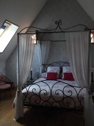 Superior Tek Büyük Yataklı Oda, Banyolu/Duşlu, Bahçe Manzaralı (Chambre Baldaquin)