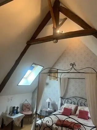 Superior Tek Büyük Yataklı Oda, Banyolu/Duşlu, Bahçe Manzaralı (Chambre Baldaquin)
