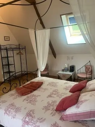 Superior Tek Büyük Yataklı Oda, Banyolu/Duşlu, Bahçe Manzaralı (Chambre Baldaquin)