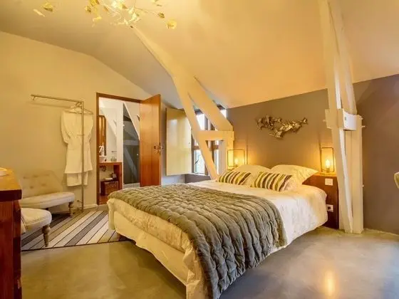 Superior Tek Büyük Yataklı Oda, Banyolu/Duşlu, Bahçe Manzaralı (Chambre L'Envolée)