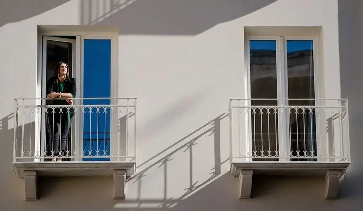 Deluxe Apart Daire, Balkon