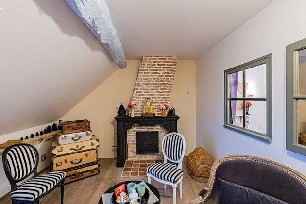 Luxury Tek Büyük Yataklı Oda, Banyolu/Duşlu, Bahçe Manzaralı (Chambre Granit)