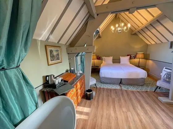 Deluxe Tek Büyük Yataklı Oda, Banyolu/Duşlu, Bahçe Manzaralı