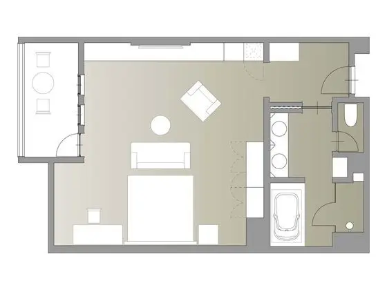 Deluxe Tek Büyük Yataklı Oda, Sigara İçilmez (Mt. Asama View)