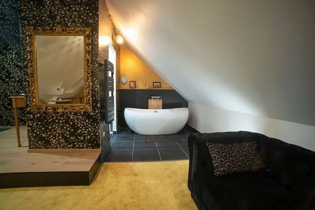 Premium Tek Büyük Yataklı Oda, Banyolu/Duşlu, Bahçe Manzaralı (Chambre « Années folles »)