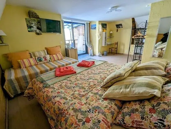 Comfort Üç Kişilik Oda, Teras, Nehir Manzaralı (Chambre Eté )