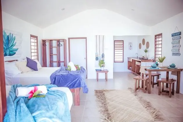 Family Bungalov, 1 Yatak Odası, Plaj Manzaralı, Denize Sıfır