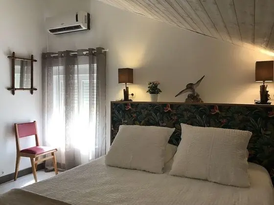 Tek Büyük Yataklı Oda, Üzüm Asması Manzaralı (Les Dentelles)