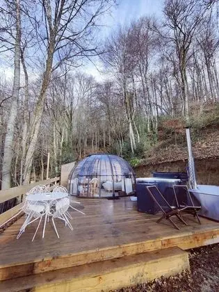 Comfort Çadır, Özel Banyo (Dôme transparent)