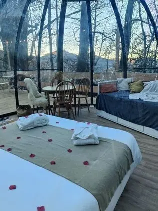 Comfort Çadır, Özel Banyo (Dôme transparent)