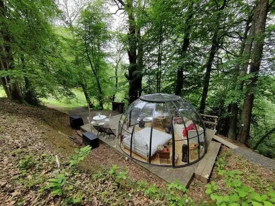 Comfort Çadır, Özel Banyo (Dôme transparent)