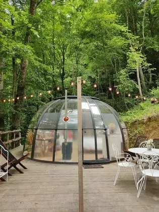 Comfort Çadır, Özel Banyo (Dôme transparent)