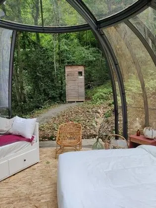 Comfort Çadır, Özel Banyo (Dôme transparent)