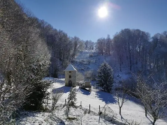 Dağ Evi, Özel Banyo (Pigeonnier)