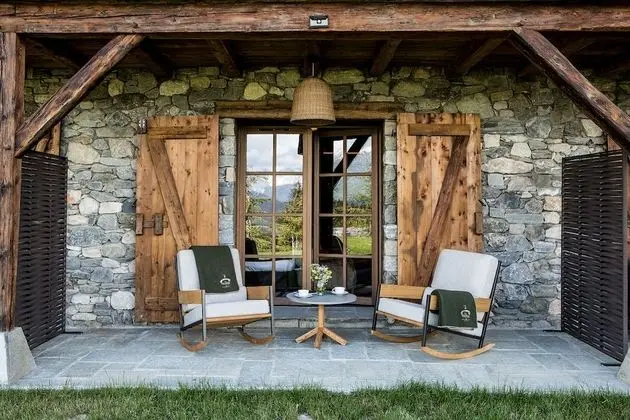 Classic Tek Büyük veya İki Ayrı Yataklı Oda, Teras, Dağ Manzaralı (Chambre Marguerite)