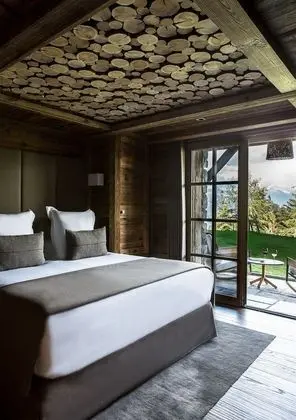 Classic Tek Büyük Yataklı Oda, Teras, Dağ Manzaralı (Chambre Gentiane)