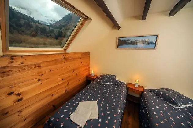 Comfort Tek Büyük veya İki Ayrı Yataklı Oda, Banyolu/Duşlu, Dağ Manzaralı (3 épis gites de france)