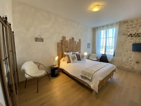 Chambre Cosy salle de bain privative séparée, vue vignoble