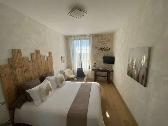 Chambre Cosy salle de bain privative séparée, vue vignoble