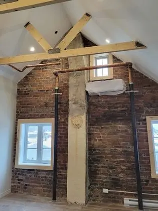 Romantic Çatı Katı (Loft), Banyolu/Duşlu (Cathedrale - 3e etage)