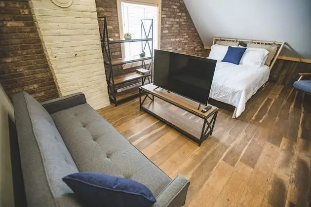 Romantic Çatı Katı (Loft), Banyolu/Duşlu (Cathedrale - 3e etage)
