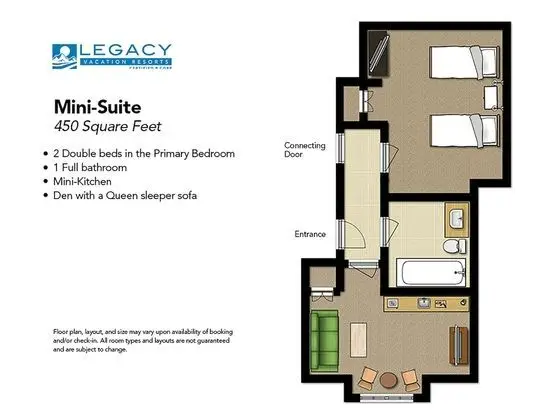 Süit, Küçük Mutfak (2 Double Beds, Sofa Bed)