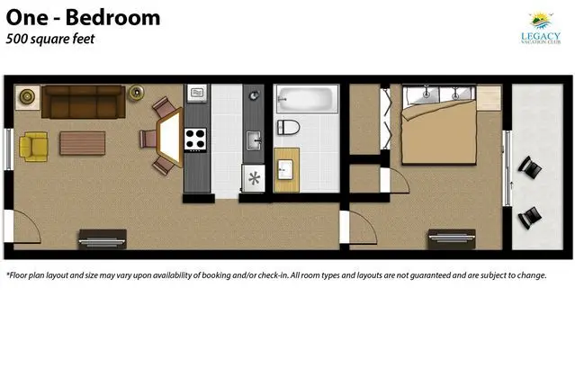 1 Çift ​​kişilik Yatak One Bedroom
