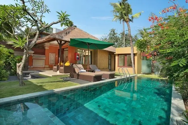 Deluxe Villa, 1 Çift Kişilik veya 2 Tek Kişilik Yatak, Kişiye Özel Havuzlu, Havuz Manzaralı